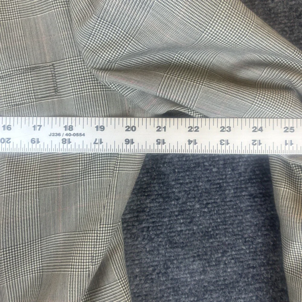 Brooks Brothers Lands' End Blazer Suit Set Mens 40R/34 Gray Glen Plaid Wool
